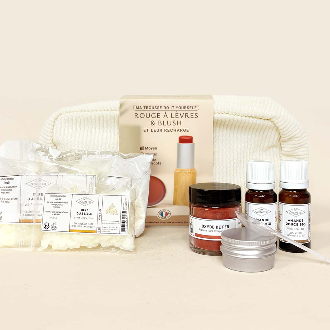 Trousse DIY : Rouge à lèvres et blush
