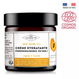 [K1523] Base - Crème personnalisable bio - Hydratante fluide &amp; légère