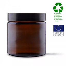 [K1511] Empty amber glass jar
